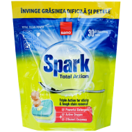 Detergent vase pastile 30 tablete Spark Total Action Sano