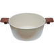 Oala granit 28 cm 7.5 L antiaderenta bej fara capac Adison