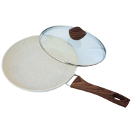 Tigaie granit crem 26 CM cu capac