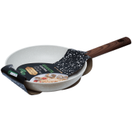 Tigaie granit 24 cm antiaderenta crem fara capac Synmore