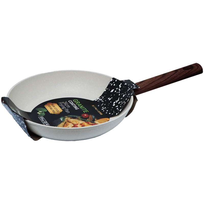Tigaie granit 26 cm antiaderenta crem fara capac Synmore