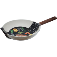 Tigaie granit 28 cm antiaderenta crem fara capac Synmore