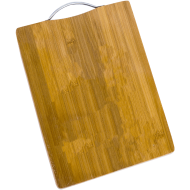 Tocator pentru bucatarie mare, din bambus, maro, cu maner metalic, 40 x 60 CM