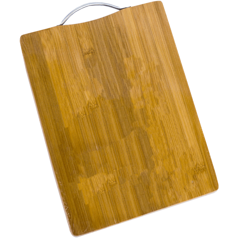 Tocator pentru bucatarie mare, din bambus, maro, cu maner metalic, 40 x 60 CM
