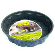 Tava rotunda antiaderenta marmorata cu margini ondulate 27.5 cm Adison