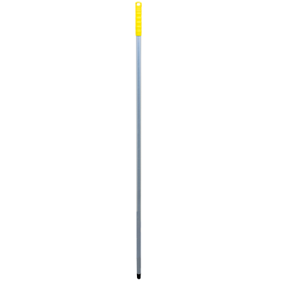 Coada metal cu filet, maner galben 145.5 cm