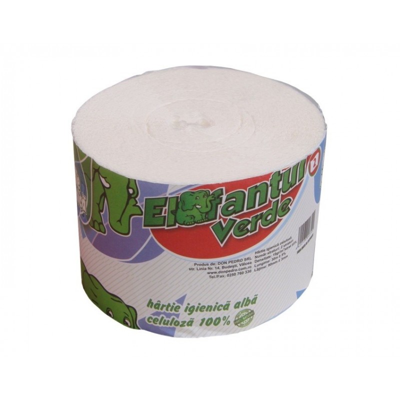 Hartie igienica jumbo 100 g Elefantul Verde 30 role