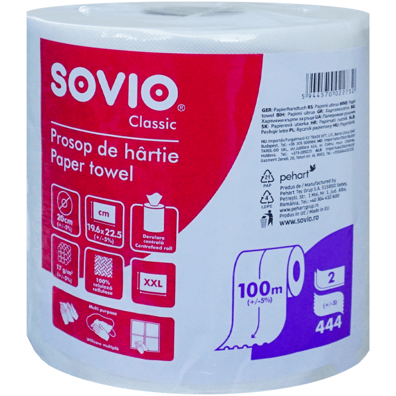 Prosop de bucătărie 2 straturi Sovio 444 foi