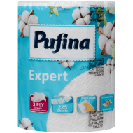 Prosop de hartie rulou 3 straturi 50 m, 225 foi, Pufina Expert