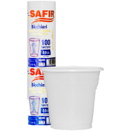 Pahare de unica folosinta 80 ml Safir 100 buc