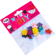 Accesorii craft floricele lemn 20 buc*12 pungi