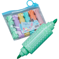 Evidentiatoare duble pastel cu doua capete 6 culori, Duole