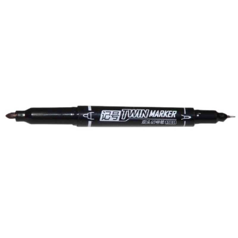 Marker cd cu 2 capete negru Aihao