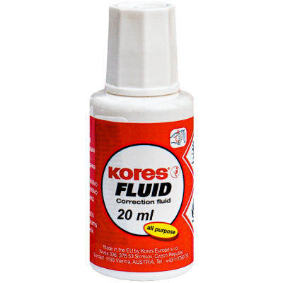 Fluid corector cu pensula pe baza de solvent, Kores, 20 ML