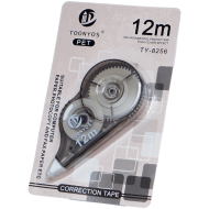Banda corectoare plastic 5mmx12m, alba, birou corectare scriere Toonyos