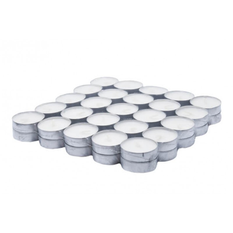 Lumânări pastilă neparfumate, 50 buc/pac, timp de ardere 4 ore