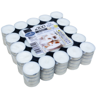 Lumânări pastilă neparfumate, 100 buc/pac, timp de ardere 4 ore