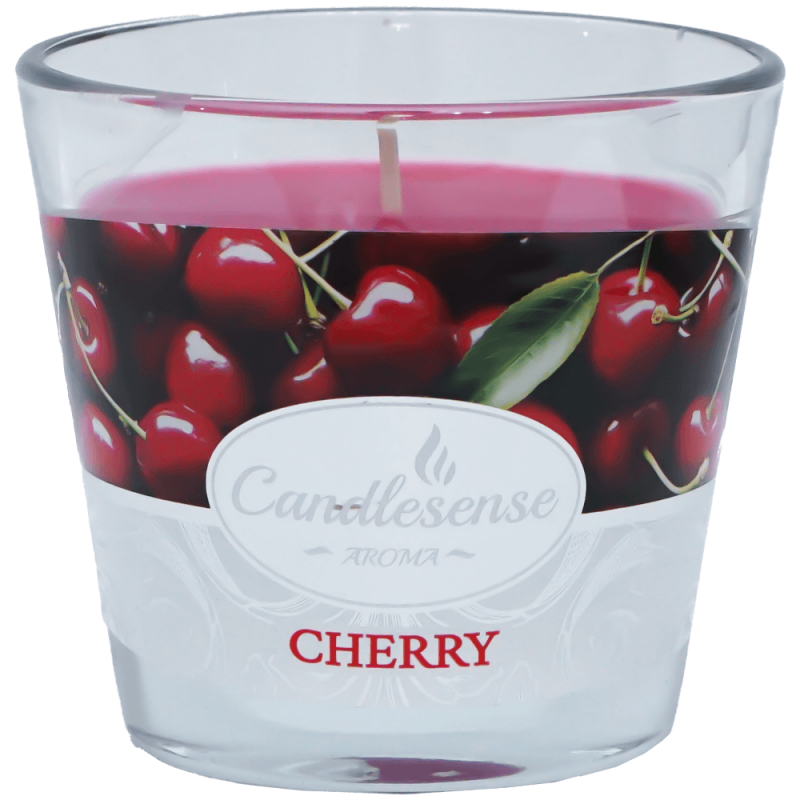 Lumanare parfumata cirese 26 ore in pahar sticla Candlesense