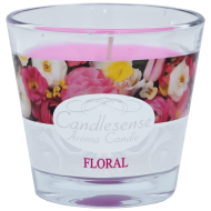 Lumanare parfumata floral 26 ore in pahar sticla Candlesense
