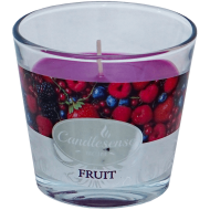 Lumanare parfumata fructe 26 ore in pahar sticla Candlesense