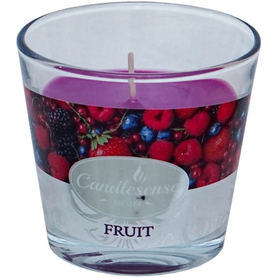 Lumanare parfumata fructe 26 ore in pahar sticla Candlesense