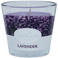Lumanare parfumata lavanda 26 ore in pahar sticla Candlesense
