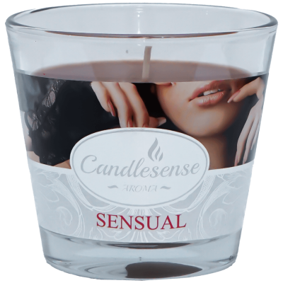 Lumanare parfumata Sensual 26 ore in pahar de sticla Candlesense