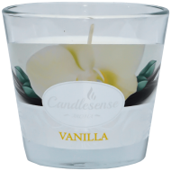 Lumanare parfumata vanilie 26 ore in pahar sticla Candlesense