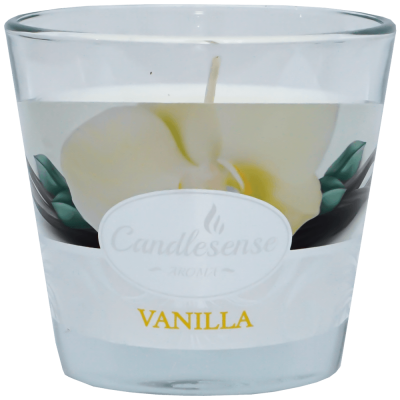 Lumanare parfumata vanilie 26 ore in pahar sticla Candlesense