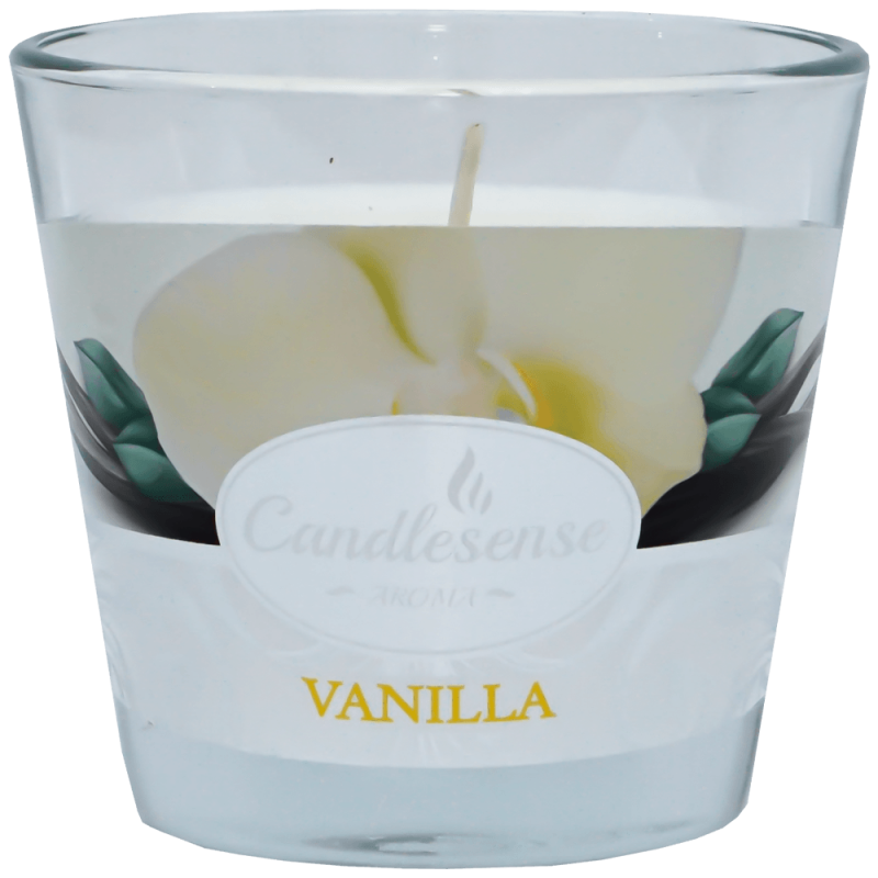 Lumanare parfumata vanilie 26 ore in pahar sticla Candlesense