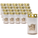 Set 20 candele albe 25 ore cu capac metalic pentru cimitir model ingeras 100 g Zniczplast