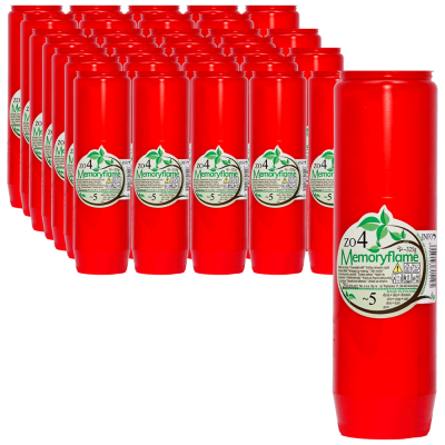 Set 32 candele cu ulei 5 zile pentru cimitir ZO 4 Memoryflame 325 g Zniczplast