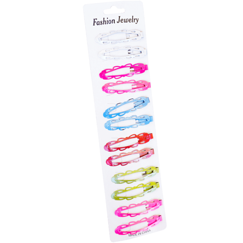 Set 12 clame par model pentru fetite