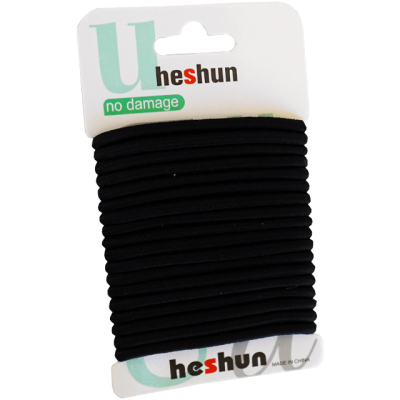 Set 18 elastice negre rotunde *12 tiple