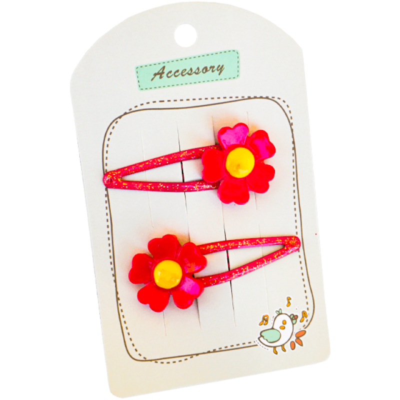 Set 2 clame par model floare