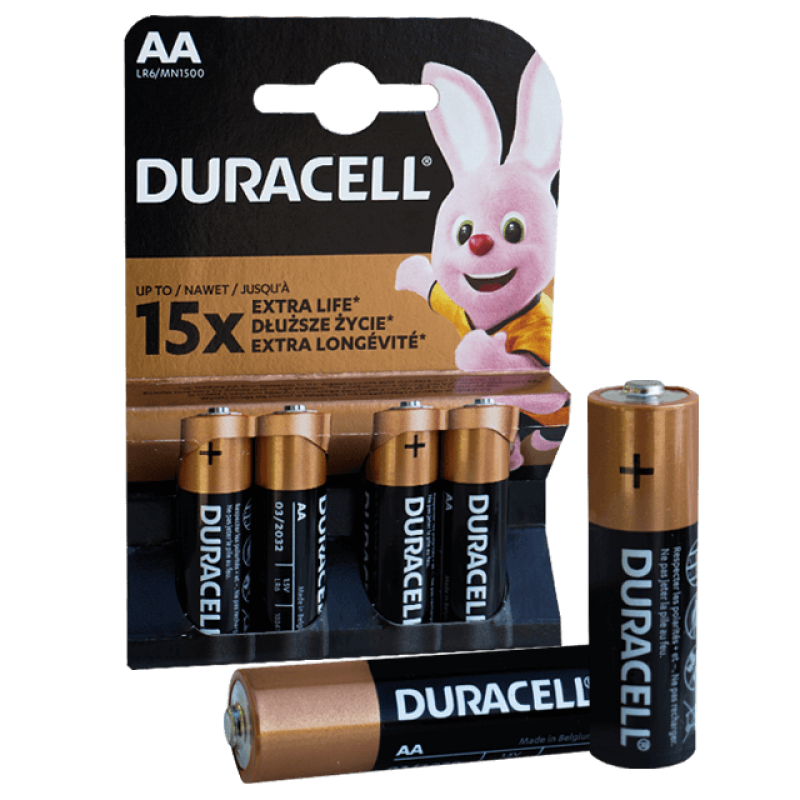 Baterii Alcaline R6 4 buc/set Duracell