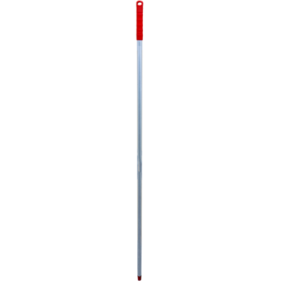 Coada metal cu filet, maner rosu 145.5 cm