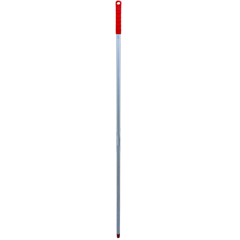 Coada metal cu filet, maner rosu 145.5 cm