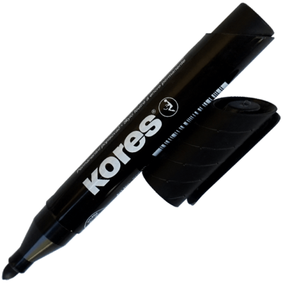 Marker permanent Kores negru 3 mm