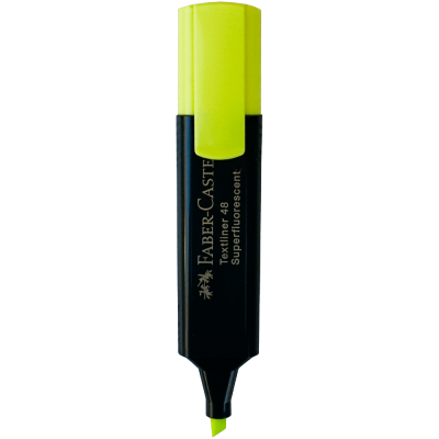 Textmarker fluorescent galben Faber-Castell 