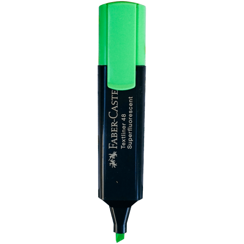 Textmarker fluorescent verde Faber-Castell 