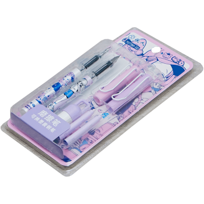 Set 2 stilouri friction cu 2 rezerve si un dispozitiv de curatare, model pentru fetite 7073