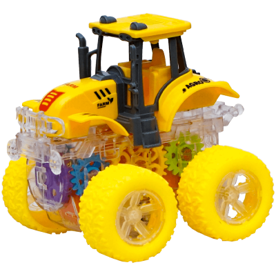 Tractor jucarie turbo cu roti mari si lumini Adison