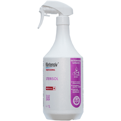Dezinfectant instrumentar si suprafete 1 L cu pulverizator, Klintensiv Sterisol