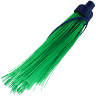 Matura de gradina rotunda, verde, cu peri lungi si rigizi, pentru indepartarea murdariei, 39 CM