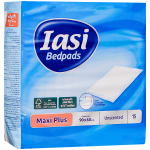 Protectie pentru pat, Iasi Maxi Fresh, 90 x 60 cm, 15 bucati/pachet