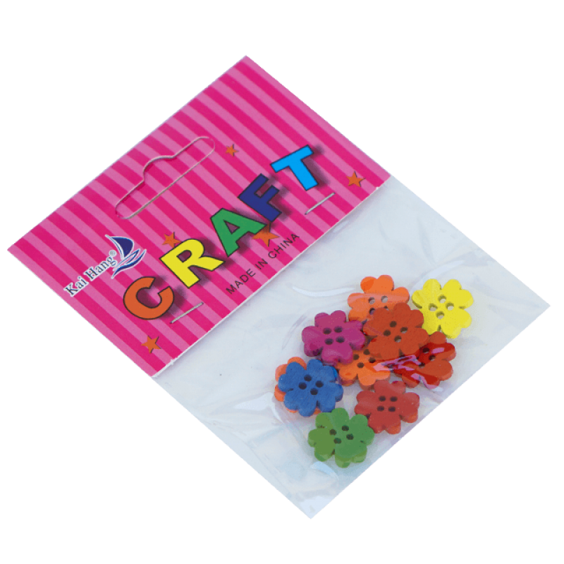 Kraft nasturi pentru copii trifoi cu 4 foi, 10 bucati x 12 pungi