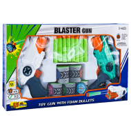 Set 2 pistoale de jucarie Soft gun cu sageti din burete si o raza lunga de actiune