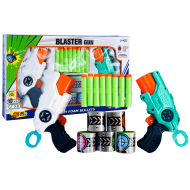 Set 2 pistoale de jucarie Soft gun cu sageti din burete si o raza lunga de actiune