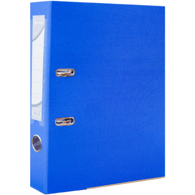 Biblioraft plastifiat 55 mm Okerman albastru